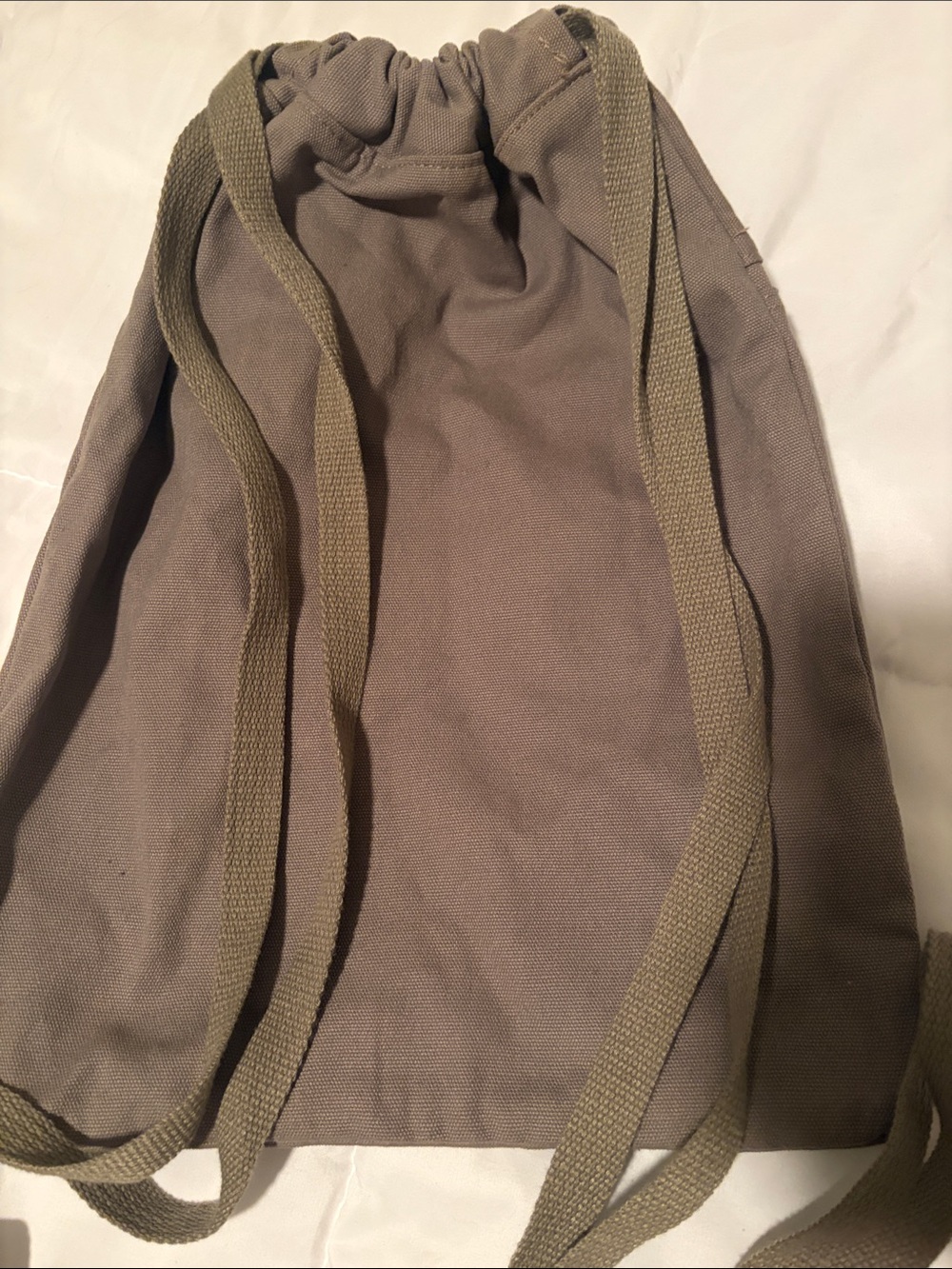 Keep Your Distance T-Rex Drawstring Backpack - Gray - Picture 2 of 4